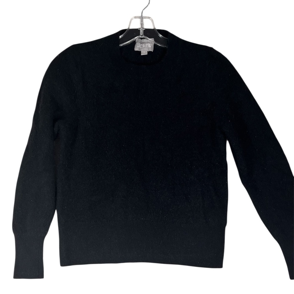 Cozy J. Crew Women’s Cashmere Sweater Medium Black Crewneck